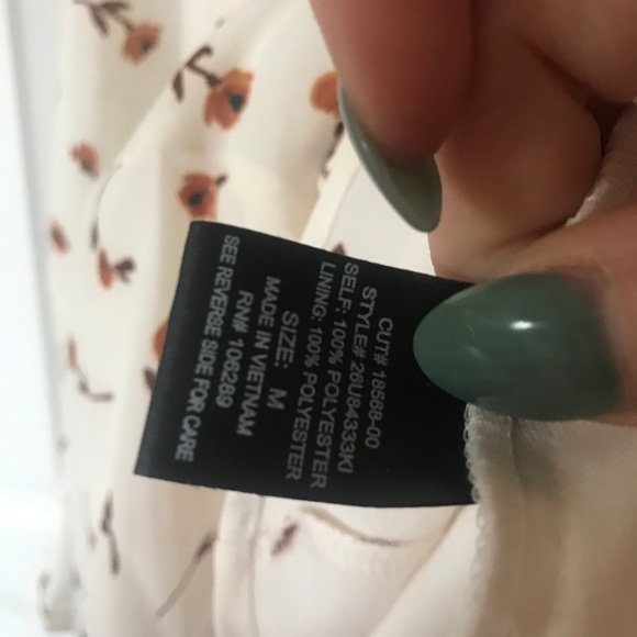 BNWT‼️ ROW A RUST FLORAL MINI DRESS‼️ - Picture 12 of 14